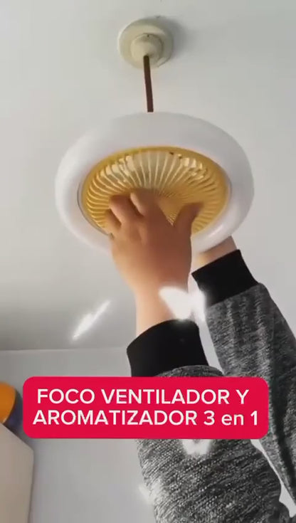 FOCO LED CON VENTILADOR 3 EN 1