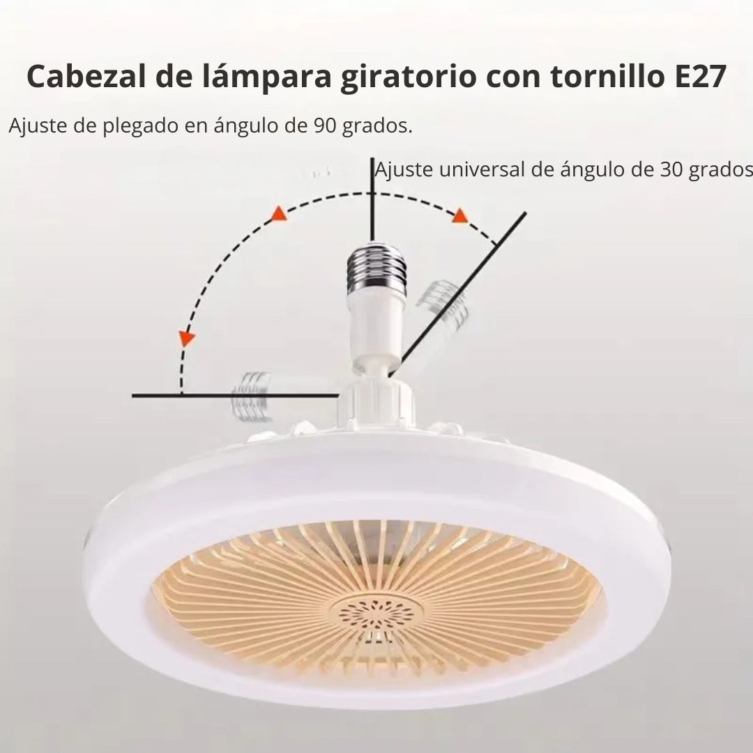 FOCO LED CON VENTILADOR 3 EN 1